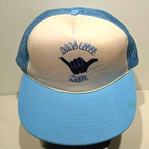 Vintage Maui Tourism "Hang Loose" Trucker Hat 1980